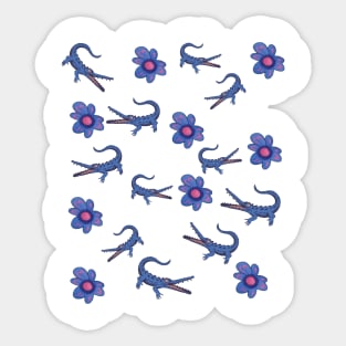 Reptile Dysfunction – Funny Lizard & Crocodile Pun Design Sticker